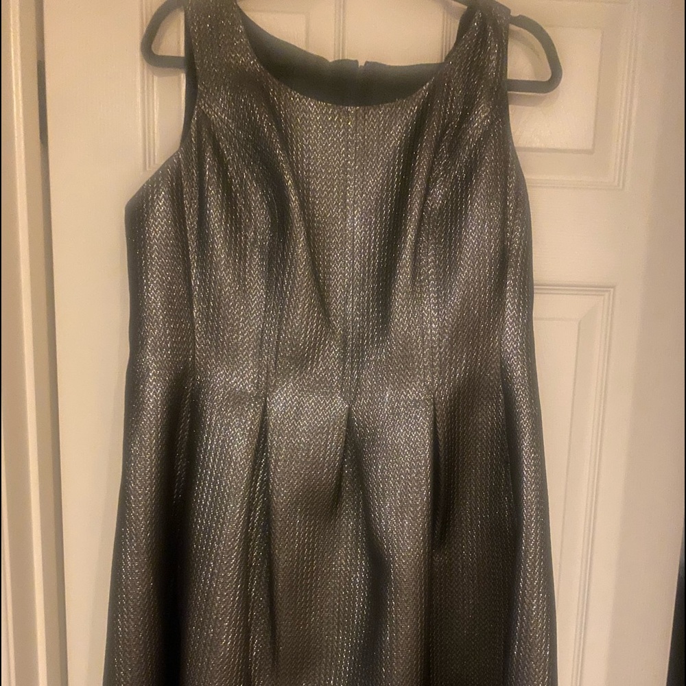 Metallic gray beautiful Nine West dress.